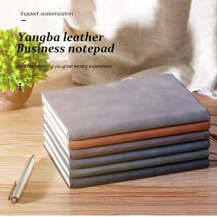 Custom Printing A5 A6 Soft PU Cover Notebook Fashion Simple Lined Journal Plain Diary Student Planner
