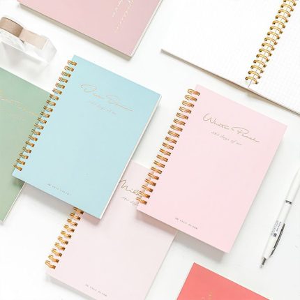 Personalised Notebooks A5 Stationery With Custom School Cartoon Spiral Diary Korean Kids Unicorn Journal Mini B5 Cute Notebook
