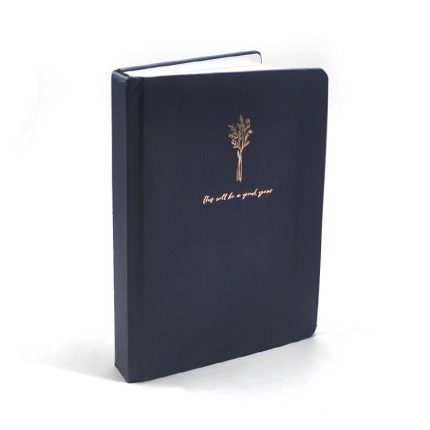 Free Sample Hot Stamping paper Book Custom Printing binding Classic Hard Cover diary journal pu leather notebook
