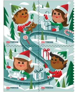 Holiday Elves Forever Stamps