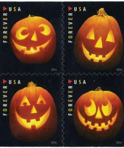 Jack-O'-Lanterns Forever Stamps