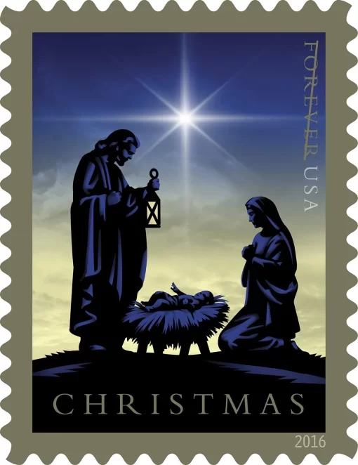 Traditional Christmas: Nativity Forever Stamps