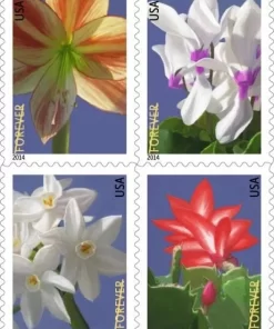 Winter Flowers Forever Stamps