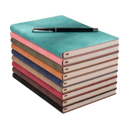Soft cover notebook with spiral perfect binding, A5 customized notebook for business