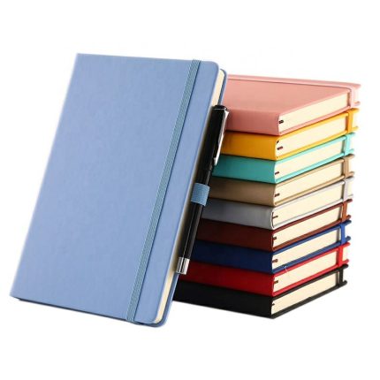 RITA hardcover customize printing customized a5 pu leather hard cover journals custom 2021 logo planners and notebook with logo
