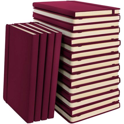 A5 Custom Print Notebook Hardcover Leatherette Journals Notebook Material Faux Leather Journal Ruled Financial Planner Notebook