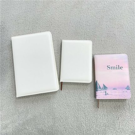 Leather Bound custom gift White Sublimation Blanks DIY Craft PU leather Journal Diary A5 A6 notebook Sublimation Notebooks Blank