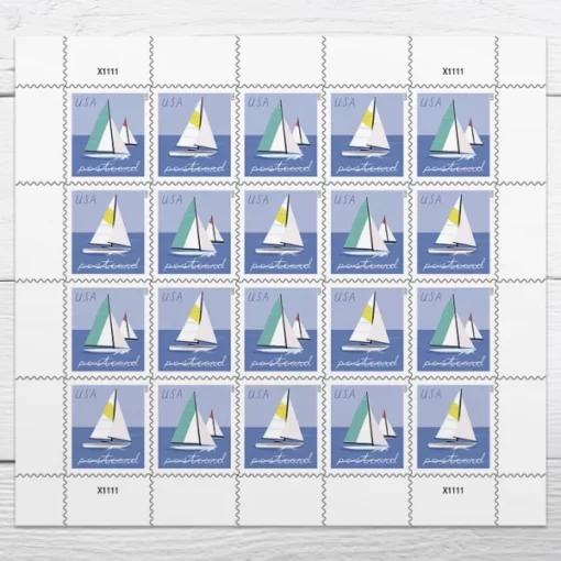 Sailboats Postcard Forever Stamps - Image 2