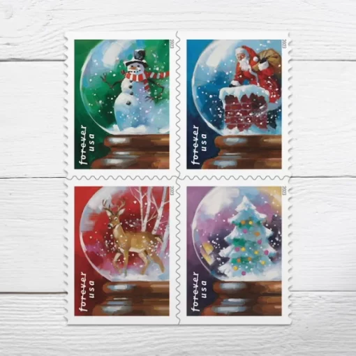 Snow Globes Forever Stamps - Image 2