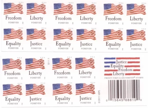 2012 Four Flags Forever Forever Stamps - Image 2
