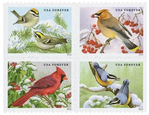 Songbirds in Snow Forever Stamps - Image 2