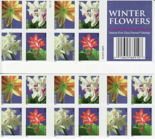 Winter Flowers Forever Stamps - Image 2