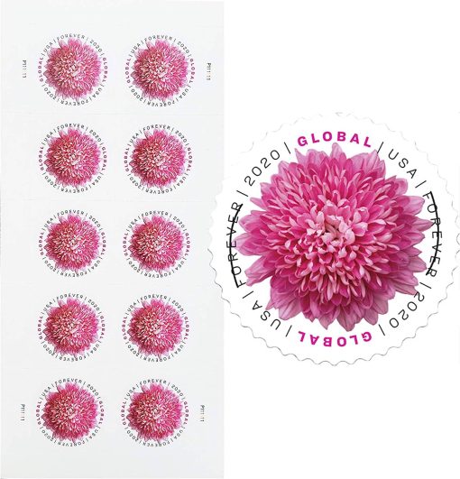 Global: Chrysanthemum Forever Stamps - Image 2