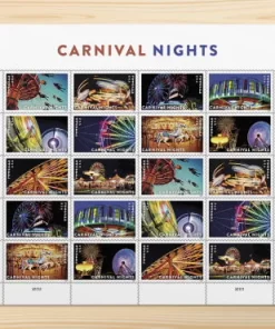 2024 Carnival Nights Forever First Class Postage Stamps