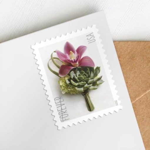 Contemporary Boutonniere Forever Stamps - Image 2