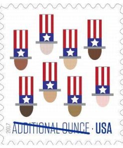 2017-Uncle Sam's Hat Stamp Additional Ounce Postage Stamps
