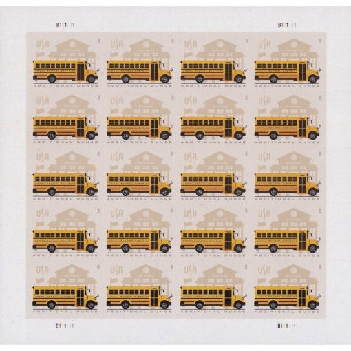 2023 School Bus forever stamps - Image 2