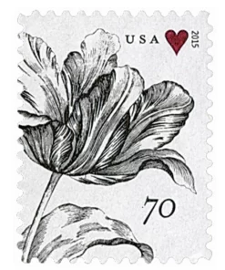 2015 Wedding Series: Vintage Tulip Two Ounce First Class Postage Stamps