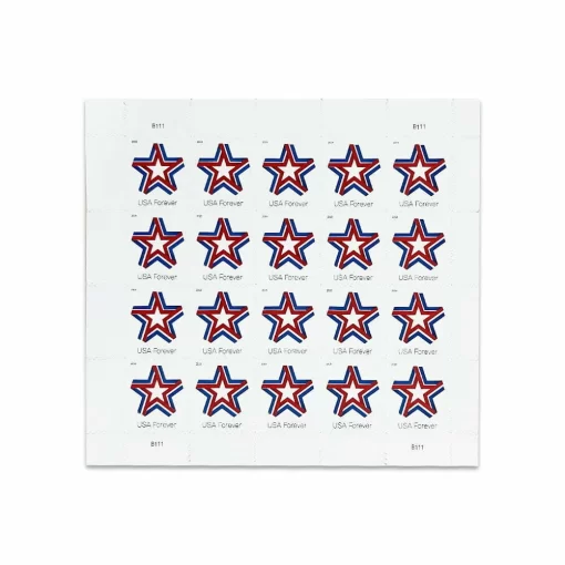 2019 Star Ribbon Forever First Class Postage Stamps - Image 2