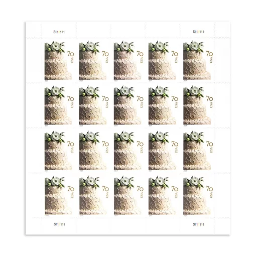2014 Wedding Series: Wedding Cake First Class Postage Stamps - Image 2