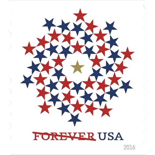 2016 Patriotic Spiral Forever First Class Forever Stamps
