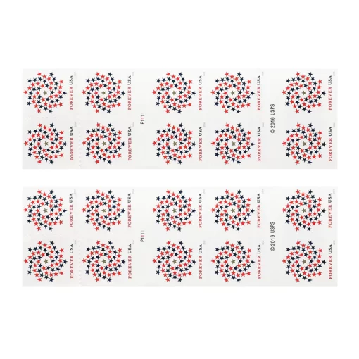 2016 Patriotic Spiral Forever First Class Forever Stamps - Image 3
