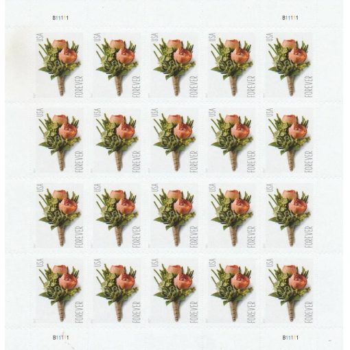 2017 Wedding Series Celebration Boutonniere Forever Stamps - Image 2