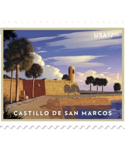 2021 USPS Castillo de San Marcos Priority Mail Postage Stamps