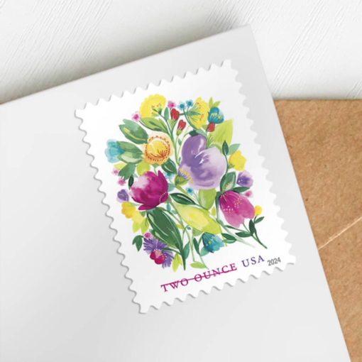 2024 Wedding Blooms Two Ounce Forever First Class Postage Stamps - Image 2