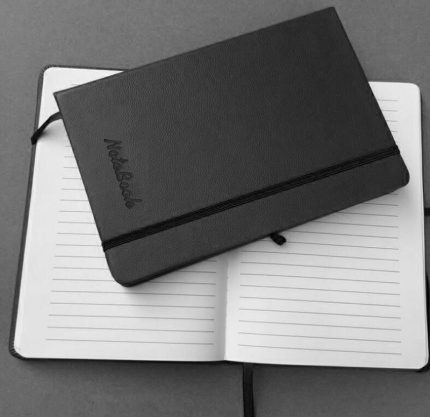 Custom Student Notebook with Elastic Composition Notebook Spiral Transparent Hardcover A5 or A4 Notebook