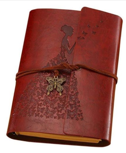 Leather Diary Vintage Spiral Bound Notebook Accept Customized Logo Inserted Blank Pages Sketch Book As A Gift For Girl