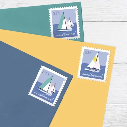 Sailboats Postcard Forever Stamps - Image 3