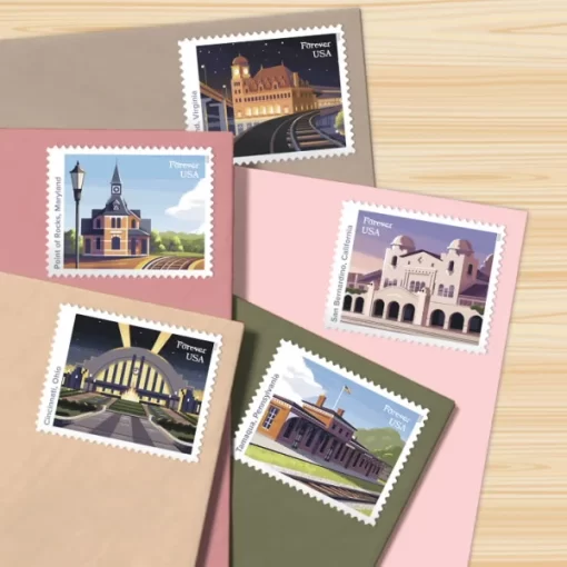 Railroad Stations Forever Stamps - Image 3