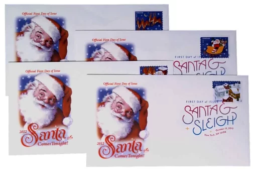 Santa and Sleigh Forever Stamps - Image 3