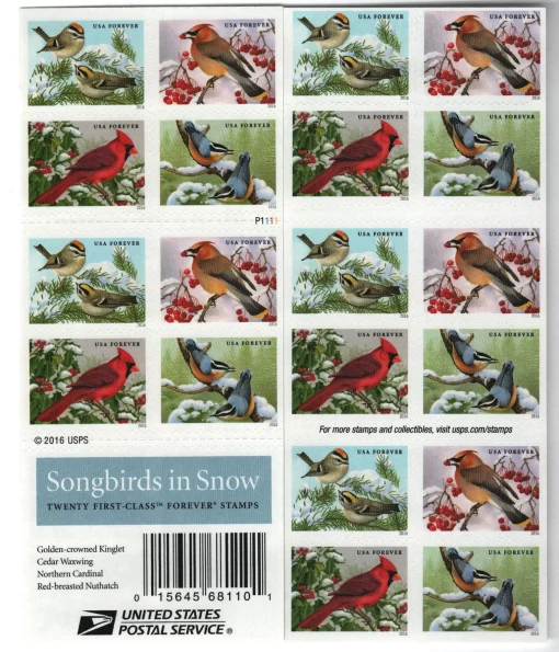 Songbirds in Snow Forever Stamps - Image 3