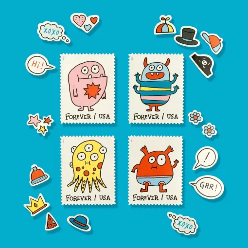 Message Monsters Forever Stamps - Image 4