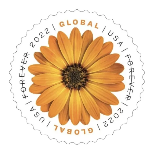 Global: African Daisy Forever Stamps