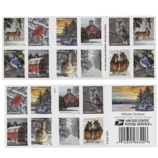Winter Scenes Forever Stamps - Image 2