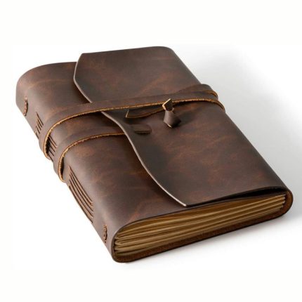 NBCUniversal Eco Friendly Custom Handmade Rustic Vintage PU Leather Bound Journal Notebook