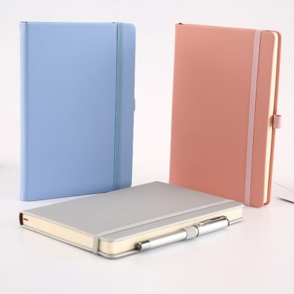 Factory wholesale PU leather notebook personalized A5 note book with custom