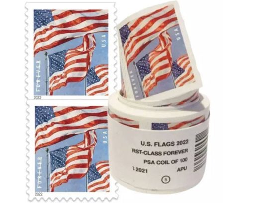 Limited Time Deal: $99.99 for 5 Rolls(500 Forever Stamps) - 2017/2018/2019/2022 Flag - Image 6