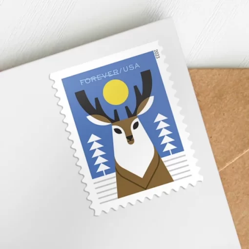 Winter Woodland Animals Forever Stamps - Image 2