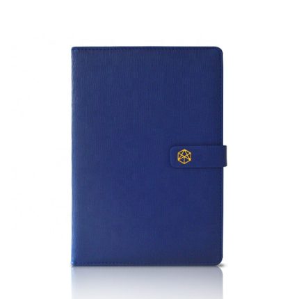 Custom Printing Notebook Edge Magnetic Pu Leather Notebook Gold High Quality A5 Leather Note Book Accept Customized Logo Opp Bag