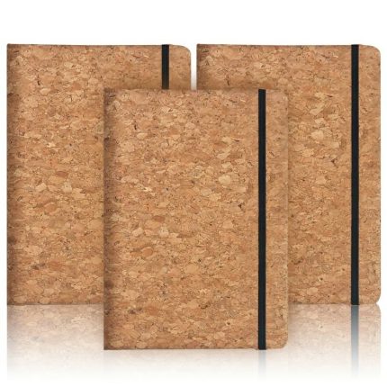 Eco Friendly New Design Cork Journary  Custom Logo Good Quality A5 Notebook With Elastic Band