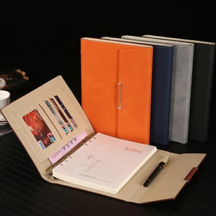 Pu Leather Cover Agenda Budget Binder Business Planners And Notebooks Custom 2022