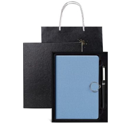 Free Sample Personalized Print, Cover Leather Notebook With Pen Holder Luxury Custom Notebooks/