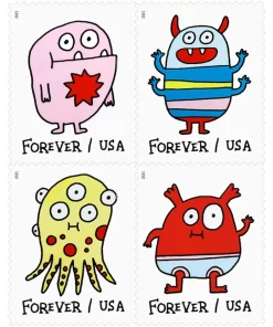 Message Monsters Forever Stamps