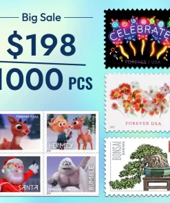 Special Price: $198 Get 1000 Forever Stamps, Various Styles On Sale, can Mail Letters, Envelopes and Others