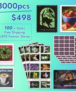 $489 Get 3000 Forever Stamps, 100+ Styles Available