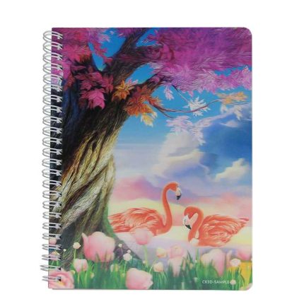 eco friendly personalized 3D Lenticular school classmate sublimation spiral notebook